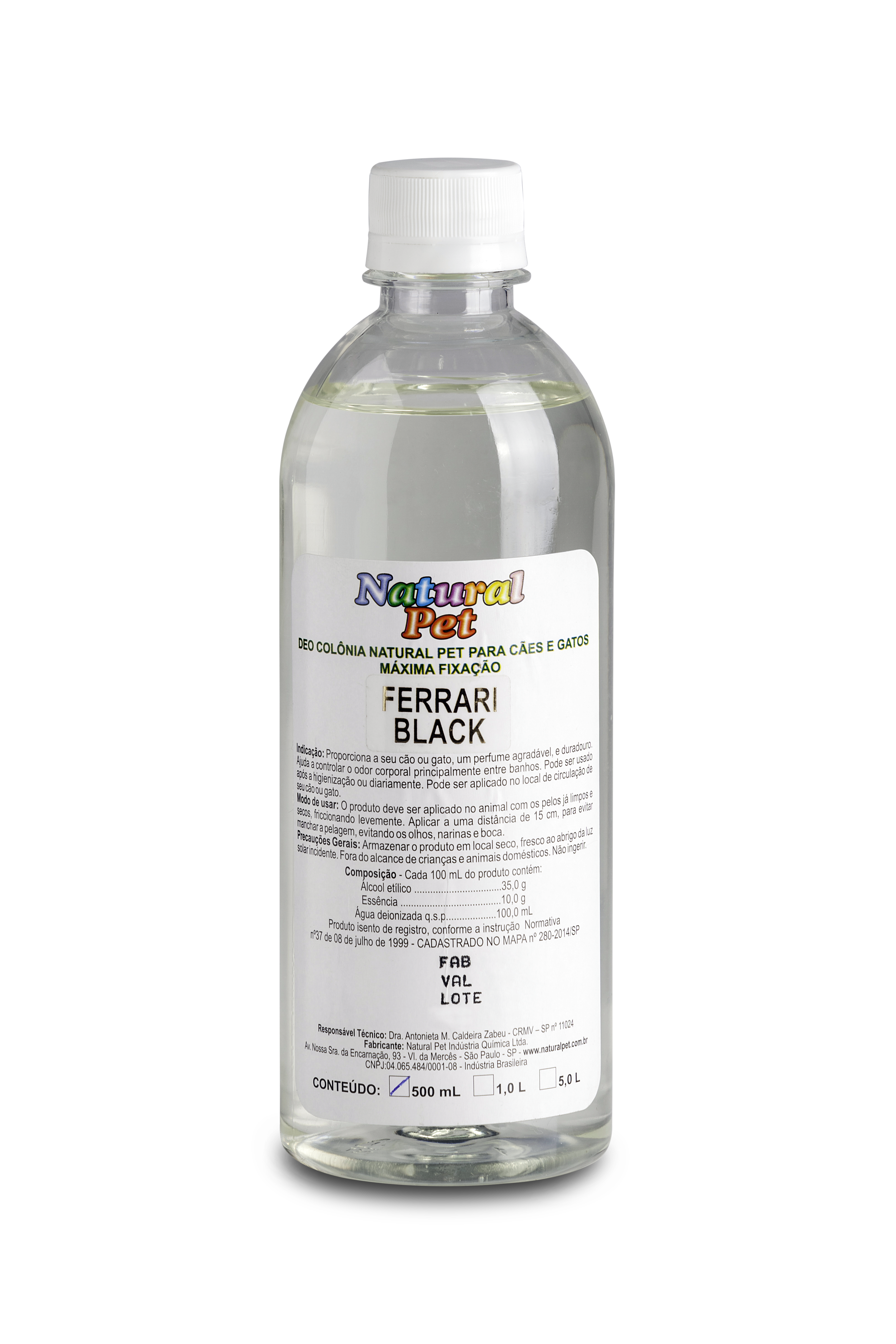 COLÔNIA FERRARI BLACK - NATURAL PET