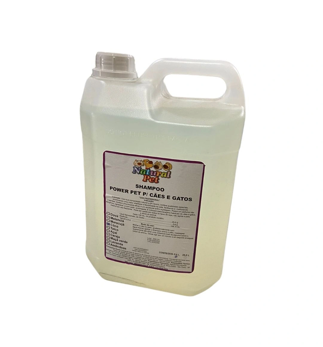 SHAMPOO POWER PET - NATURAL PET 5L